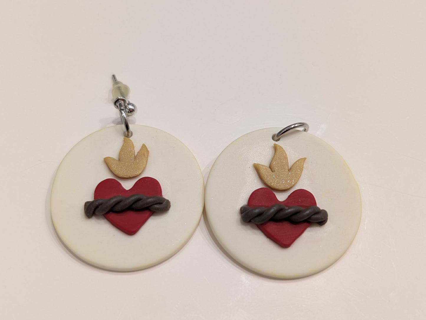 Sacred Heart of Jesus earings
