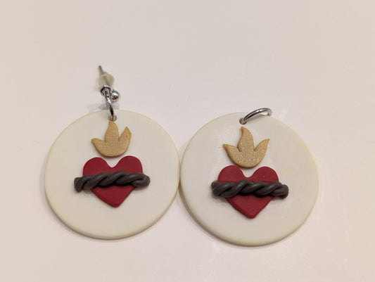 Sacred Heart of Jesus earings